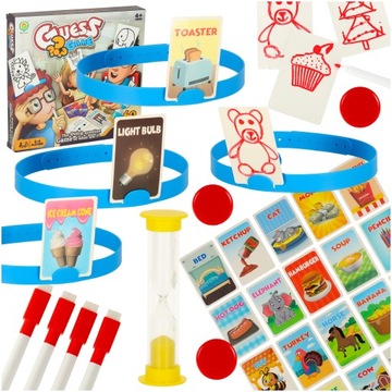 GRA ZGADNIJ KIM JESTEM CZÓŁKO KALAMBURY GRA RODZINNA TOWARZYSKA DLA DZIECI