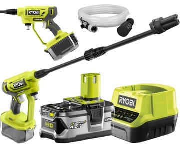 АККУМУЛЯТОРНАЯ БЕСПРОВОДНАЯ МОЕЧНАЯ МАШИНА RYOBI 4 Ач ONE+ 18 В RY18PW22A-140