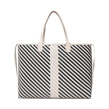 Torebka SHOPERKA TOMMY HILFIGER Iconic Tommy Tote Woven AW0AW12320