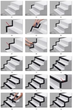 Угловая планка LZ, черная, 1,5 м