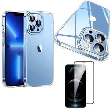 ETUI DO APPLE IPHONE 13 PRO MAX OBUDOWA CASE + PEŁNE SZKŁO HARTOWANE 9H