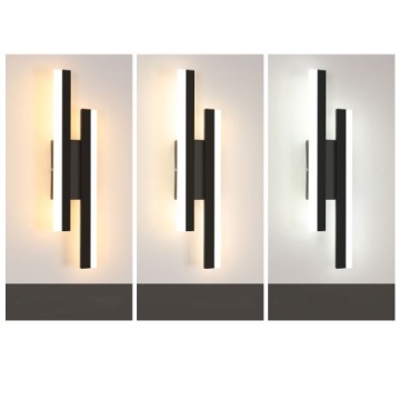 НАСТЕННЫЙ СВЕТИЛЬНИК LED ЛИНЕЙНЫЙ НАСТЕННЫЙ СВЕТИЛЬНИК ЧЕРНЫЙ ДИММИРУЕМЫЙ СОВРЕМЕННЫЙ ДЛЯ ГОСТИНОЙ 16W