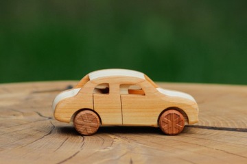 Деревянная машина СИРЕНА из дерева Машинка СИРЕНА