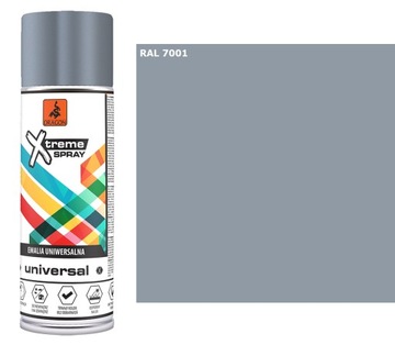 Emalia Farba SUPER SPRAY 400 ml SZARY RAL 7001