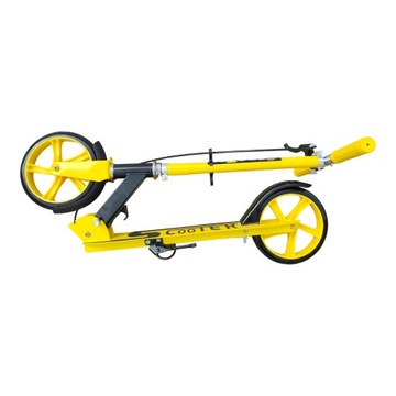 СКУТЕР БОЛЬШИЕ КОЛЕСА 20см для ВЗРОСЛОГО РЕБЕНКА, СКЛАДНОЙ, РУЧНОЙ ТОРМОЗ