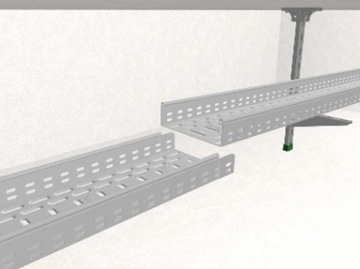 Лоток кабельный перфорированный 50х42, толщина 0,5мм KGR/KPR50H42/2 140105 /2м/
