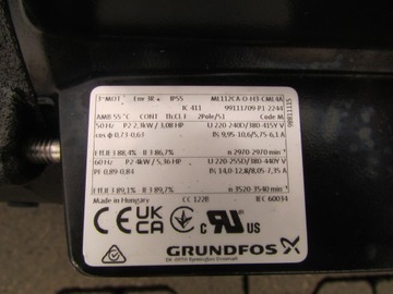 Насос GRUNDFOS ML112CA-0-H3-CML4A 2,3 кВт 2970 об/мин НОВЫЙ