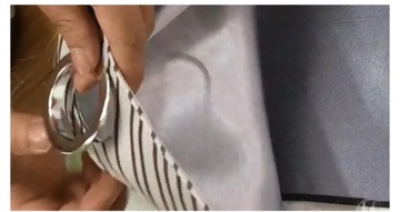 ЛЕНТА с люверсами в комплекте, жесткость для штор и портьер шириной 8 см.