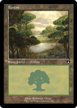 MTG Forest *Retro-Frame* FOIL