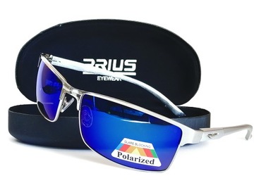 OKULARY MĘSKIE POLARYZACYJNE AVIATOR FLEKS ETUI