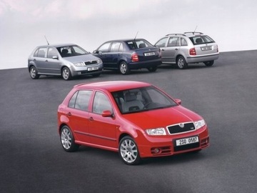 PODŁOKIETNIK SKODA FABIA I Szara Skóra