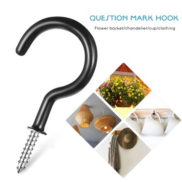 Потолочный крюк Винтовые крючки с покрытием Чашка 12