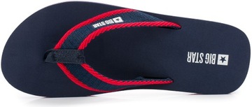 МУЖСКИЕ СПОРТИВНЫЕ ПОВСЕДНЕВНЫЕ ШЛЕПОНКИ BIG STAR ТЕМНО-СИНИЕ ДЛЯ БАССЕЙНА И ПЛЯЖА 43