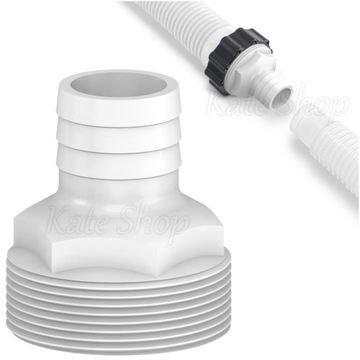 Redukcja Złączka Łącznik Węża Rury Basenowej Bestway 32x38mm z Gwintem 60mm