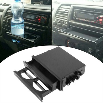 KIESZEŃ 1 DIN UCHWYT NA KUBEK NAPÓJ NAPOJE SCHOWEK SAMACHODOWY CUPHOLDER