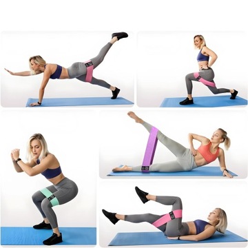 ЭНЕРГЕТИКИ ДЛЯ УПРАЖНЕНИЙ С СОПРОТИВЛЕНИЕМ ФИТНЕС-ТРЕНИРОВОЧНЫЕ ЛЕНТЫ 3 ШТ. МИНИ-БРЕНТЫ