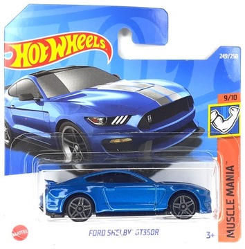 HOT WHEELS AUTO FORD SHELBY GT350R MUSTANG BLUE