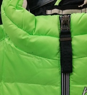 Męska kurtka pikowana neonowa zieleń CAMP DAVID(S)