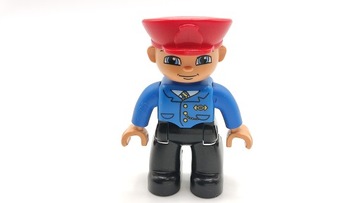 Figurka Lego duplo mężczyzna konduktor maszynista