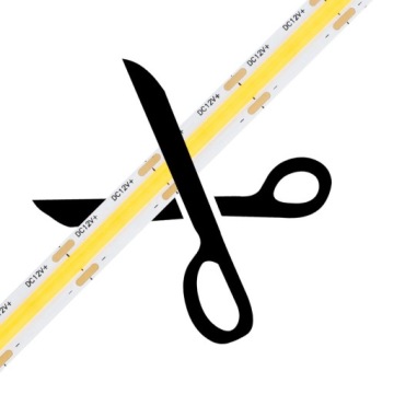Светодиодная лента COB 10Вт/м 900лм/м 12В IP20 5м 320LED с регулируемой яркостью ширина 8мм