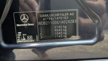 Mercedes Klasa E W211 Sedan W211 2.1 (220 CDI) 150KM 2002 Mercedes E 220 2.2CDi 150PS OPŁACONY Skóry, zdjęcie 21