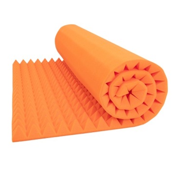 Akustický panel oranžový 200x100x5 cm, dekorace stěny v pokoji studia