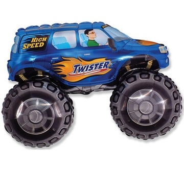 Balon foliowy Monster TRUCK niebieski 61 cm
