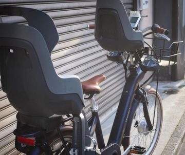 СИДЕНЬЕ ДЛЯ ВЕЛОСИПЕДА BOBIKE GO MINI Серое + чехол 15 кг