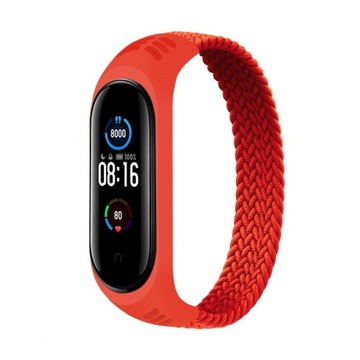 Pasek zamienny iStrap loop do Xiaomi mi Band 3/4/5/6 Czerwony 180 mm