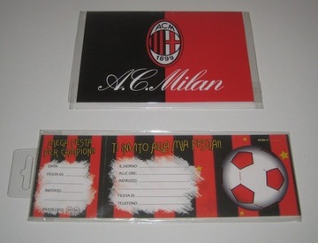 AC MILAN - KARTKA URODZINOWA + ZAPROSZENIA
