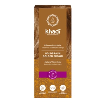 Henna Khadi Złoty Brąz 100g