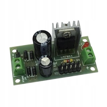 L7812 LM7812 2A Moduł 3-zaciskowy 12V z otworem
