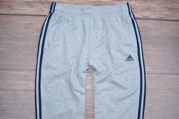 ADIDAS ESSENTIALS 3-STRIPES BAWEŁNIANE SPODNIE DRESOWE ZWĘŻANE MEN M