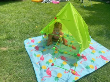 Строительный набор TWIERDZ 89 элементов. Большая палатка - основа для строительства