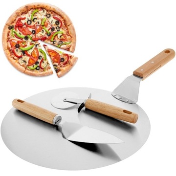 ZESTAW DO SERWOWANIA PIZZY BLACHA RADEŁKO ŁOPATKA