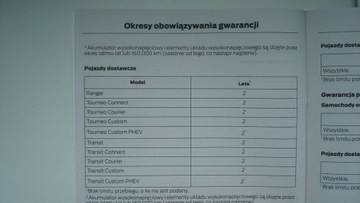 FORD Tourneo Connect Дополнительная инструкция PL 2021 + сервисная книжка