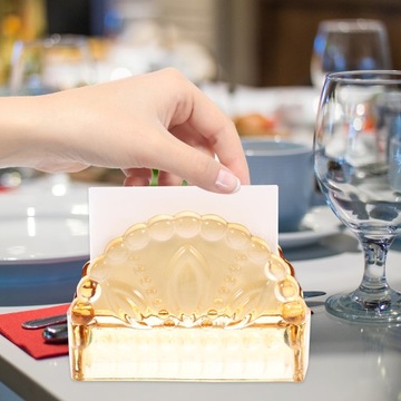 ДЕРЖАТЕЛЬ ДЛЯ САЛФЕТОК СТЕКЛЯННЫЙ ДИСПЕНСЕР ДЛЯ БУМАГИ СТОЛИК