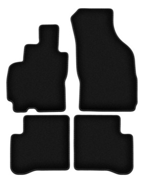 Velurové koberce Basic černé pro: Hyundai Atos hatchback (1997-2008)