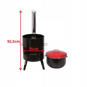 ОХОТНИЧИЙ КАЛУНД с кострицей, котелком, ковшом, дымоходом