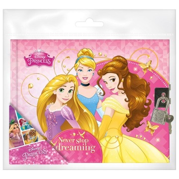 DERFORM PAMIĘTNIK Z ZAMKNIĘCIEM NA KŁODKĘ PRINCESS