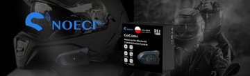МОТОЦИКЛОВЫЙ ИНТЕРКОМ NOECI CONFERENCE GOCOM4 BT 5.1 PL - комплект на 2 шлема