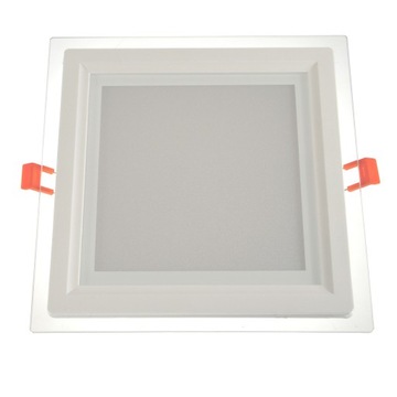 Plafon Oprawa Downlight LED SMD biała ramka ścięta 18W kwadrat 4000K