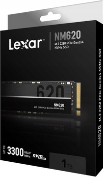 Твердотельный накопитель Lexar NM620, 1 ТБ, NVMe M.2, 3500/3000 МБ/с