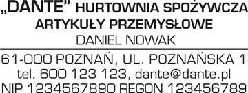 Pieczątka Automatyczna Modico 4 Full Size HD