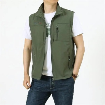 Men's Outdoor Summer Work Vest Spring Multi-pocket