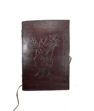 ROOGU Notatnik Szkicownik [L] Skóra Naturalna GRUBY PAPIER Indie Handmade