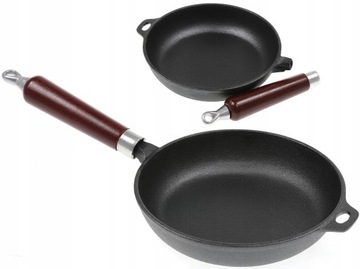 PATELNIA 20 cm Żeliwna Głęboka Ciężka INDUKCJA GAZ