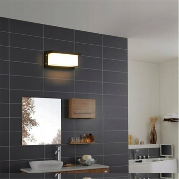 Светодиодный настенный светильник для наружного освещения с датчиком Водонепроницаемый теплый белый