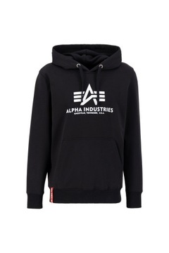 Biela mikina Alpha Industries Basic Hoody black M