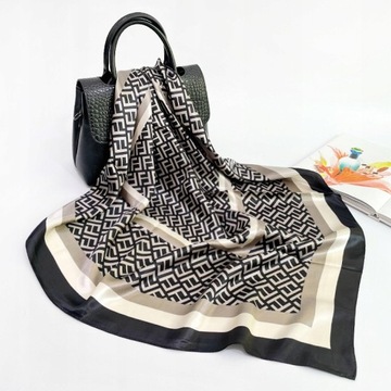 90*90cm Silk Neck Scarf Women Goddess All-match